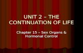 UNIT 2 – THE CONTINUATION OF LIFE
