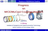 Progress  on MICE/MuCool Coupling Magnets