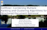 ExtMiner: Combining Multiple  Ranking and Clustering Algorithms for  Structured Document Retrieval