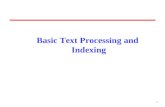 Basic Text Processing and  Indexing