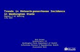 Trends in  Neisseria gonorrhoeae  Incidence  in Washington State Region X GC Meeting July 2009