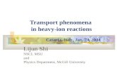 Transport phenomena  in heavy-ion reactions