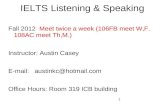 IELTS Listening & Speaking