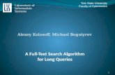 A Full-Text Search Algorithm for Long Queries