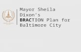 Mayor Sheila Dixon’s BRAC TION Plan for Baltimore City