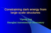 Constraining  dark energy  from large scale structures