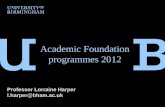 Academic Foundation programmes 2012