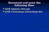 Download and print the following files: