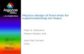 Physics design of front ends for superconducting ion linacs