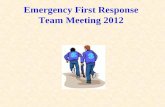 Emergency First Response Team Meeting 2012
