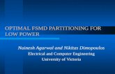 OPTIMAL FSMD PARTITIONING FOR LOW POWER