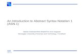 An Introduction to Abstract Syntax Notation 1 (ASN.1)