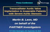 Transcatheter  Aortic Valve Implantation in Inoperable Patients with Severe Aortic  Stenosis