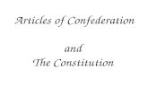 Articles of Confederation  and  The Constitution