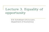 Lecture 3. Equality of opportunity
