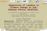 Adaptation of  Landuse  to Climate Change in Sub-Saharan Africa (ALUCCSA)