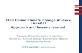 EU’s Global Climate Change Alliance (GCCA) :  Approach and lessons learned