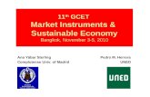11 th  GCET  Market Instruments &  Sustainable Economy Bangkok, November 3-5, 2010