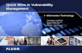 Quick Wins in Vulnerability Management