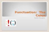 Punctuation:  The Colon