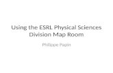 Using the ESRL Physical Sciences Division Map Room