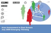 Area Assessment in East Sussex  July 2009 Emerging Thinking