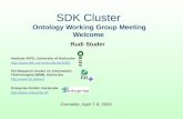 SDK Cluster Ontology Working Group Meeting Welcome