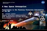 A New Space Enterprise Presentation to the Planetary Protection Subcommittee of the NAC