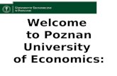 Welcome  to Poznan University  of Economics: