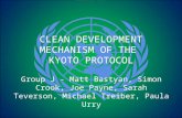CLEAN DEVELOPMENT MECHANISM OF THE  KYOTO PROTOCOL