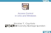 Access Control in Unix and Windows