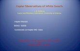 Kepler Observations of White Dwarfs