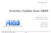 Activities Update from ARIB
