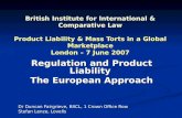 Regulation and Product Liability  The European Approach