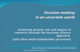Decision-making  in an uncertain world