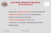 Non-linear (Effective) Modeling of Accelerators