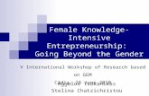 Female Knowledge-Intensive Entrepreneurship:  Going Beyond the Gender Gap