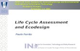 Life Cycle Assessment  and Ecodesign