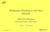 Multicast Routing in Ad Hoc Netzen