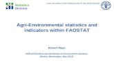 Agri -Environmental statistics and indicators within FAOSTAT