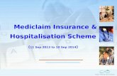 Mediclaim Insurance &  Hospitalisation Scheme ( 11 Sep 2013 to 10 Sep 2014 )