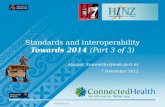 Standards and interoperability Towards  2014  (Part 3 of 3)