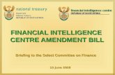 FINANCIAL INTELLIGENCE  CENTRE AMENDMENT BILL