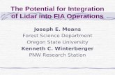 The Potential for Integration of Lidar into FIA Operations