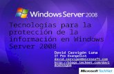 Tecnologías para la protección de la información en Windows Server 2008