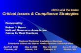 HIPAA and the States Critical Issues & Compliance Strategies