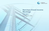 Barclays Fixed Income  Meetings Chicago MARCH 25, 2008