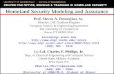 Homeland Security Modeling and Assurance