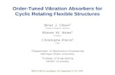 Order-Tuned Vibration Absorbers for Cyclic Rotating Flexible Structures