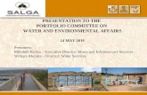 PRESENTATION TO THE  PORTFOLIO COMMITTEE ON  WATER AND ENVIRONMENTAL AFFAIRS 24 MAY 2010